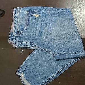 Torrid High Rise Straight Classic Denim with Distressed Spots Size 18R